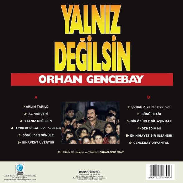 Orhan Gencebay - Yalnız Değilsin Plak