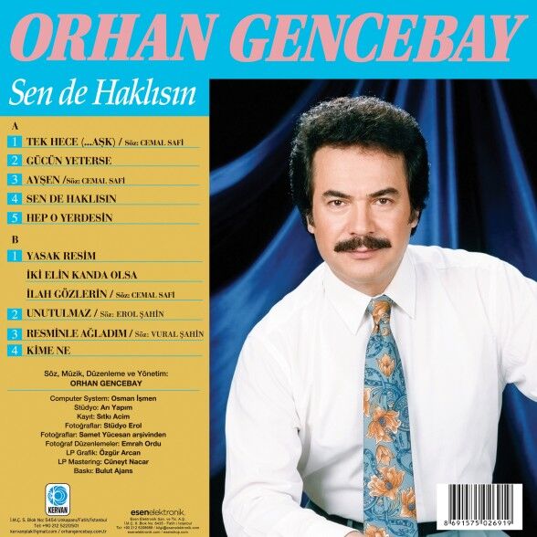 Orhan Gencebay - Sen de Haklısın Plak