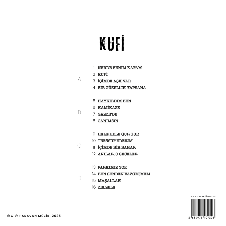 Duman - Kufi 2'li Plak