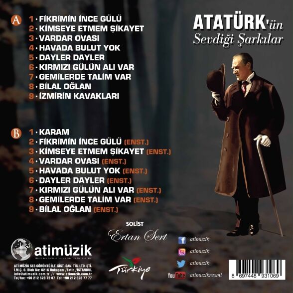 Ertan Sert - Atatürk'ün Sevdiği Şarkılar Plak