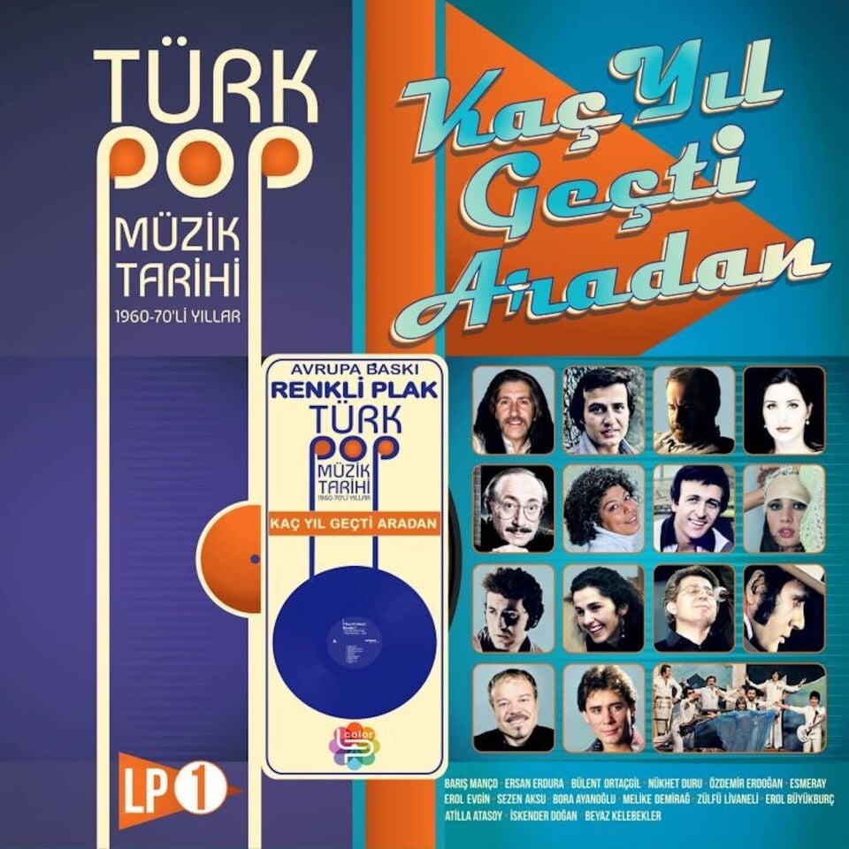 Türk Pop Müzik Tarihi 60-70'li Yıllar Mavi 1 Plak