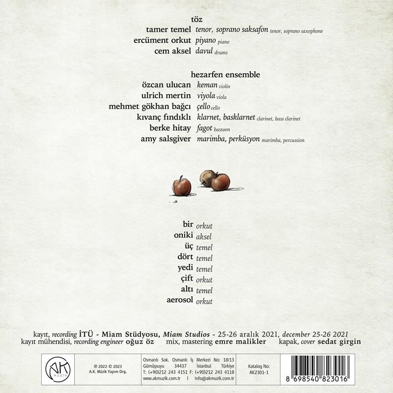 Tamer Temel - Ercüment Orkut - Töz II Plak