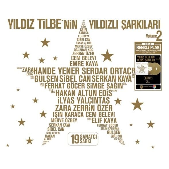 Yıldız Tilbe'nin Yıldızlı Şarkıları 2 Renkli 2'li Plak
