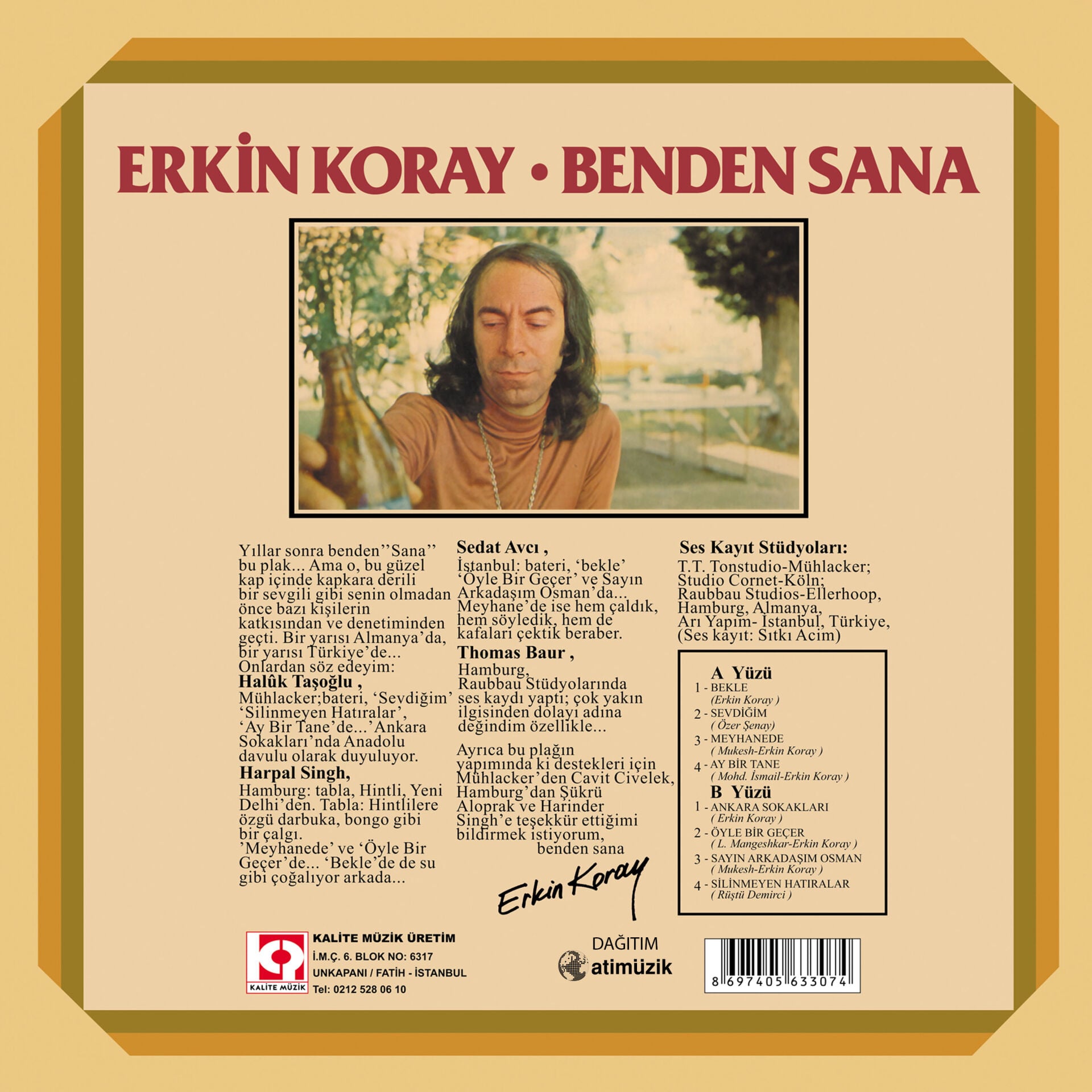 Erkin Koray -  Benden Sana Renkli Plak
