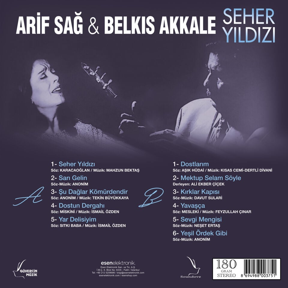 Arif Sağ , Belkıs Akkale - Seher Yıldızı Plak