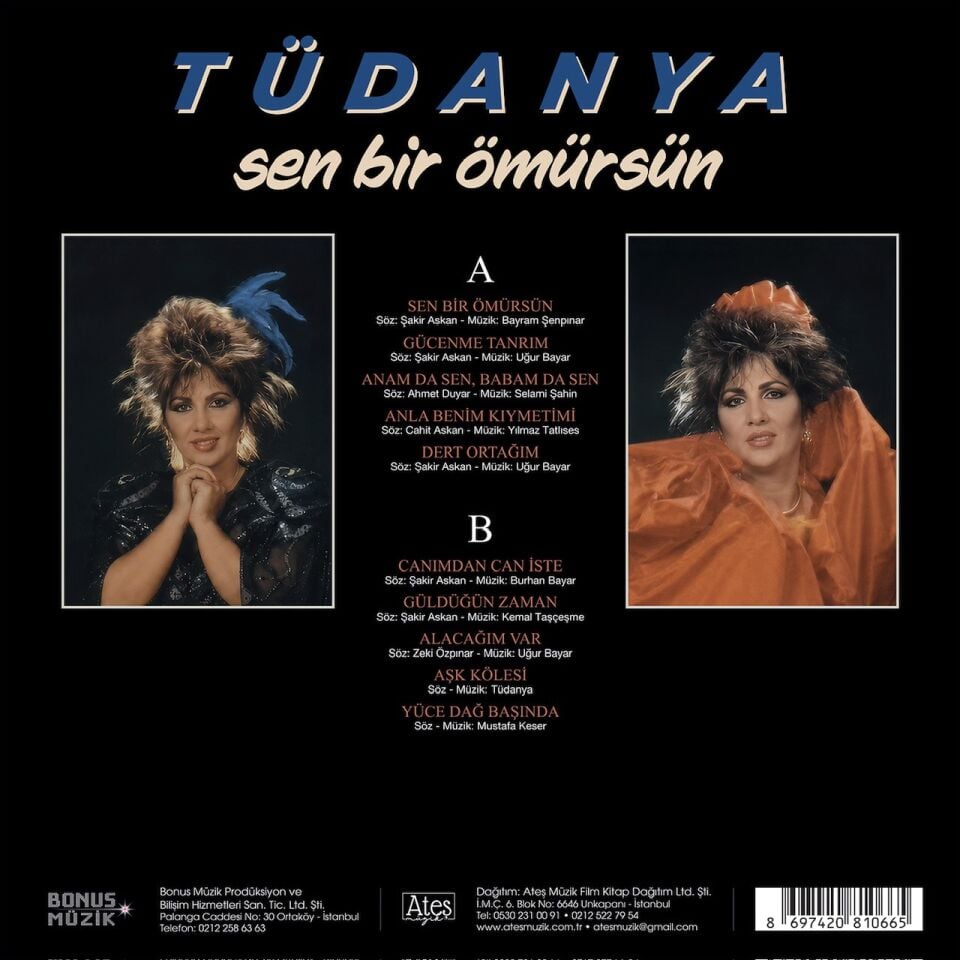 Tüdanya – Sen Bir Ömürsün Plak