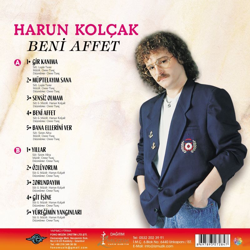 Harun Kolçak - Beni Affet Renkli Plak