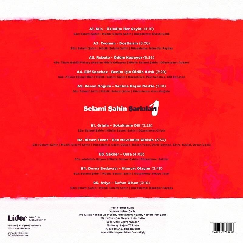 Selami Şahin Şarkıları 1 Plak