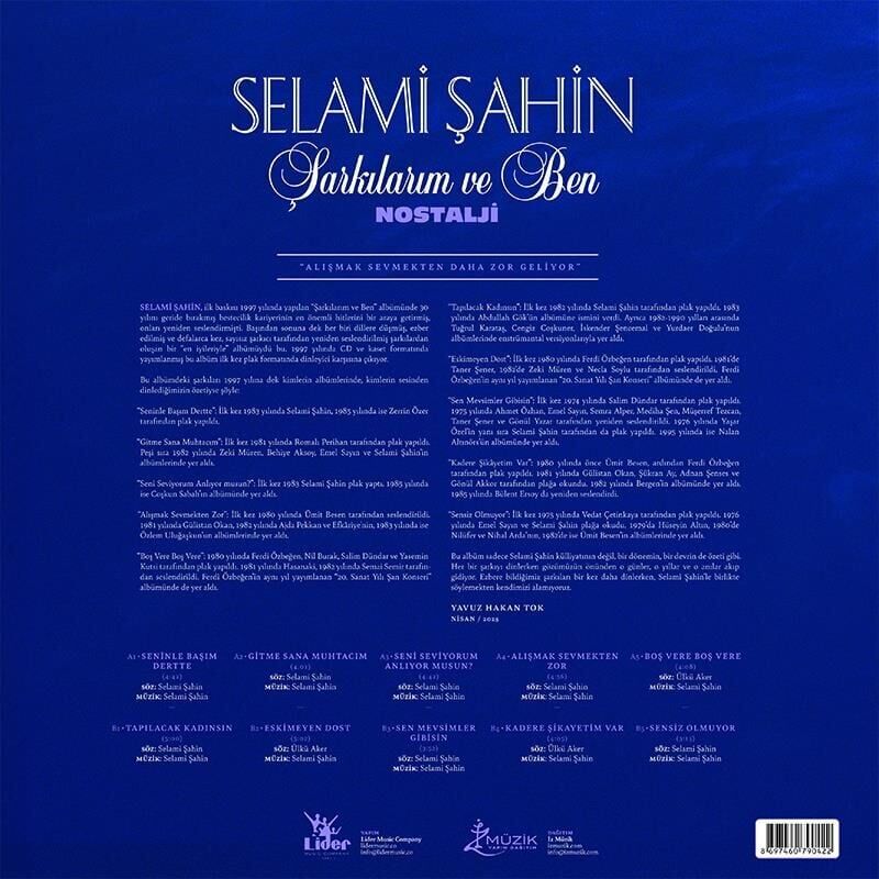 Selami Şahin - Şarkılarım Ve Ben Plak