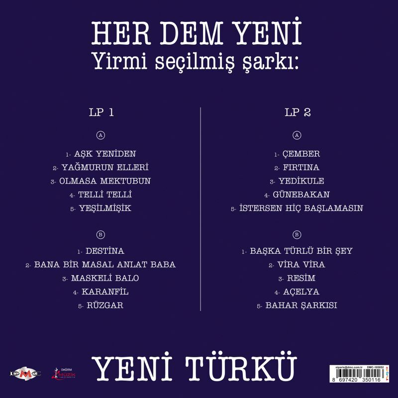 Yeni Türkü - Her Dem Renkli 2'li Plak