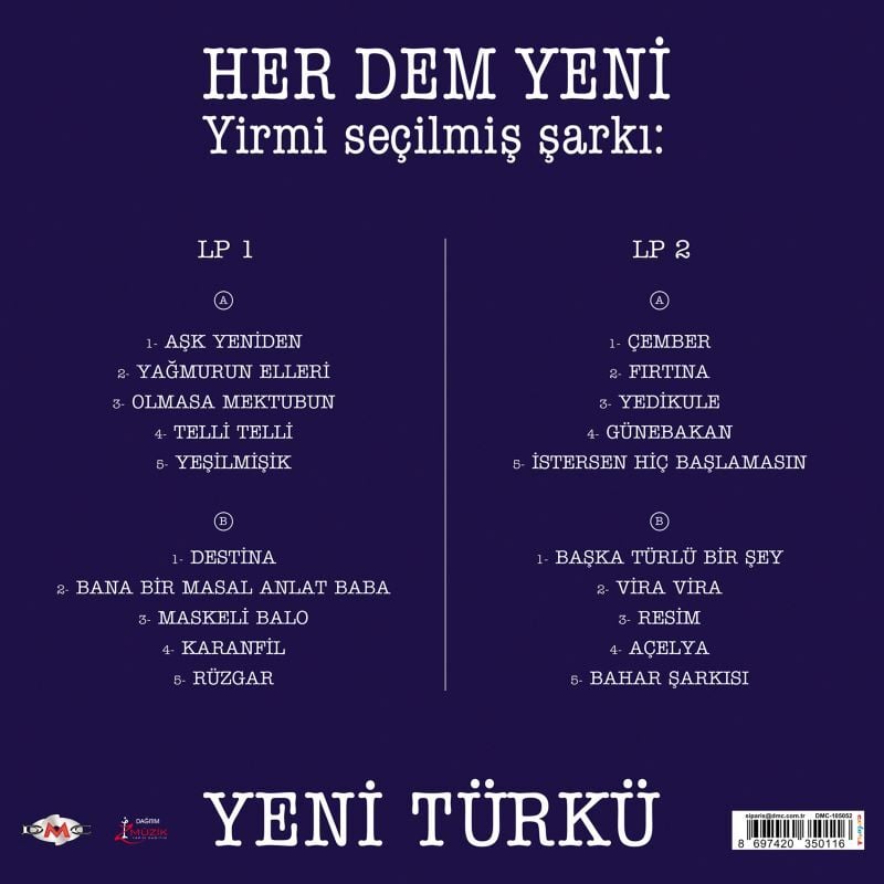 Yeni Türkü - Her Dem Renkli 2'li Plak