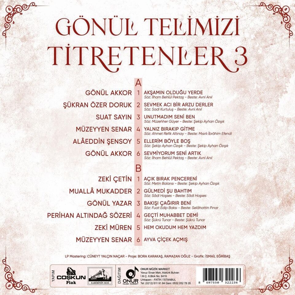 Gönül Telimizi Titretenler 3  Plak