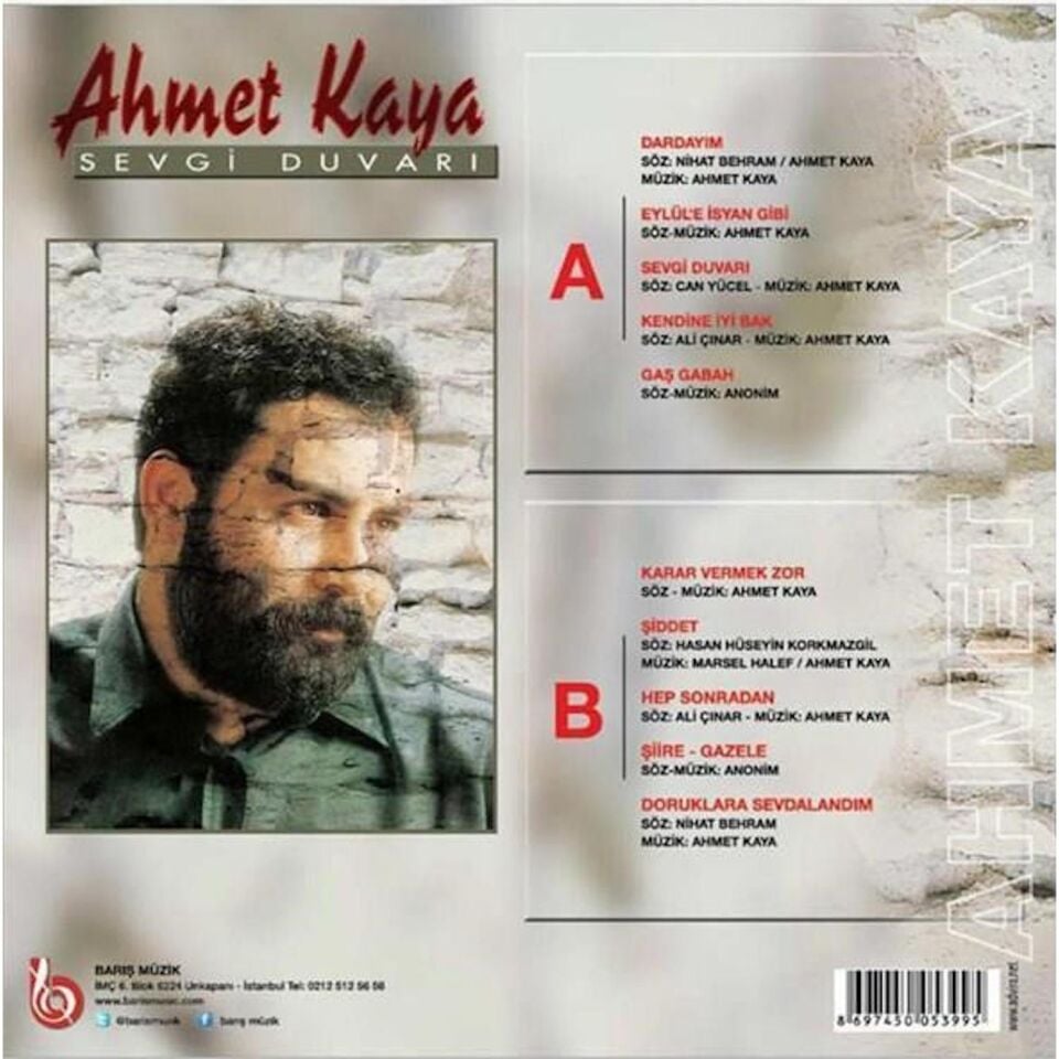 Ahmet Kaya - Sevgi Duvarı Kırmızı Plak