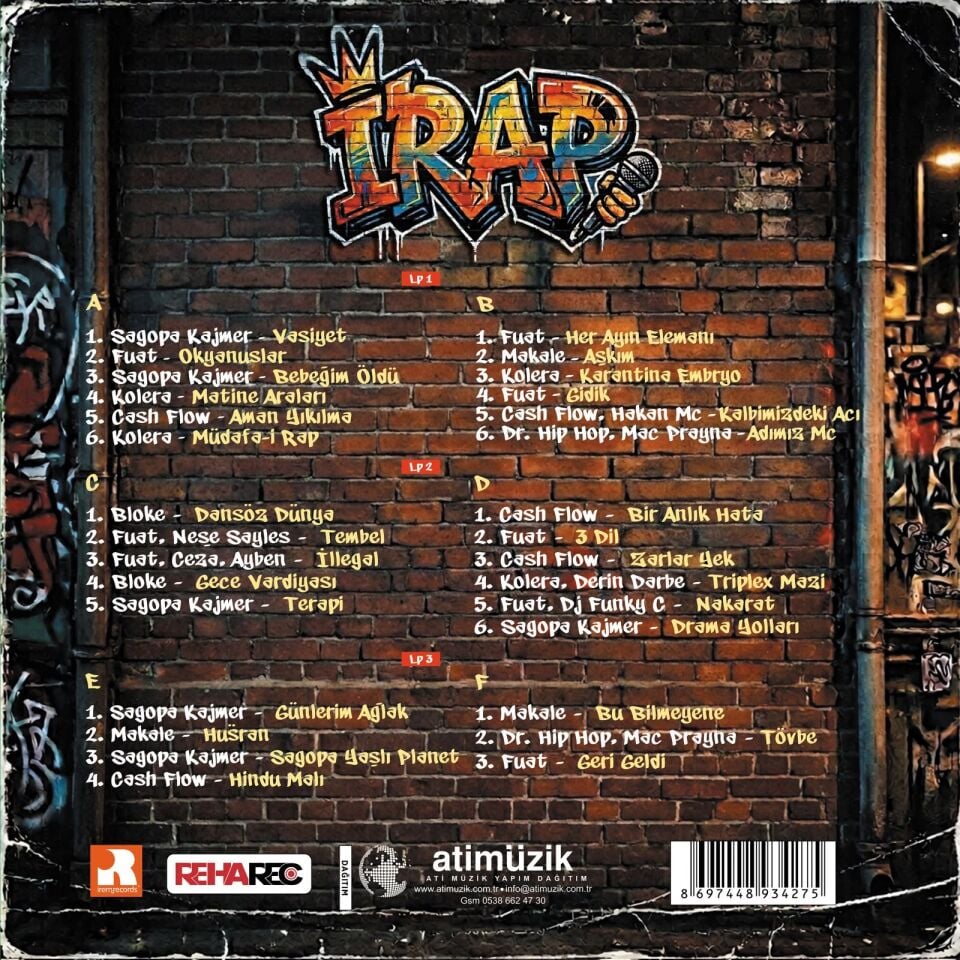 iRap - Kırmızı 3'lü Plak