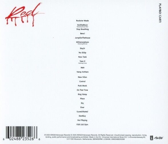 Playboi Carti - Whole Lotta Red CD