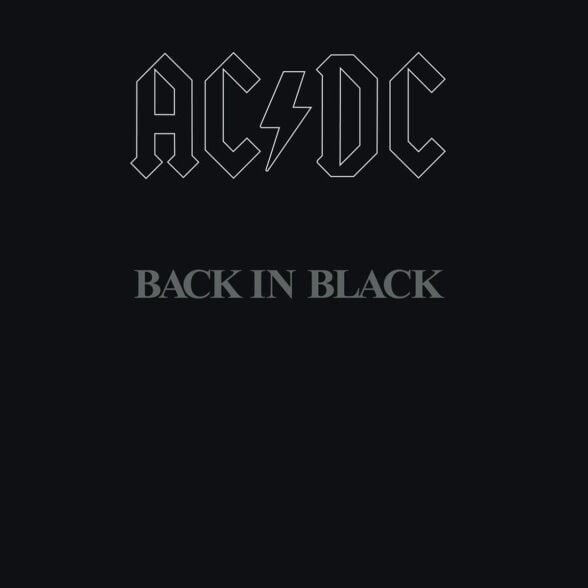 AC DC - Back in Black Plak