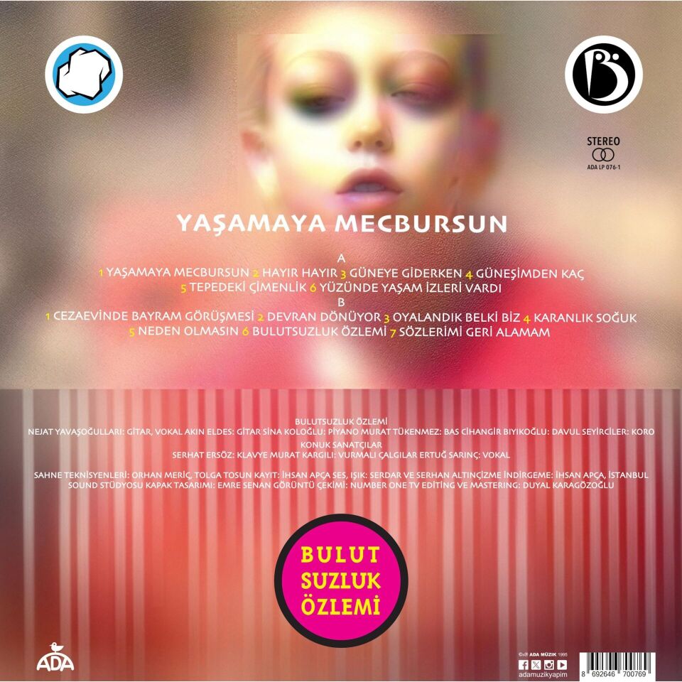 Bulutsuzluk Özlemi - Yaşamaya Mecbursun Plak