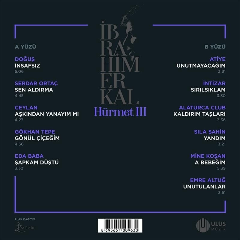 İbrahim Erkal - Hürmet III Mor Plak