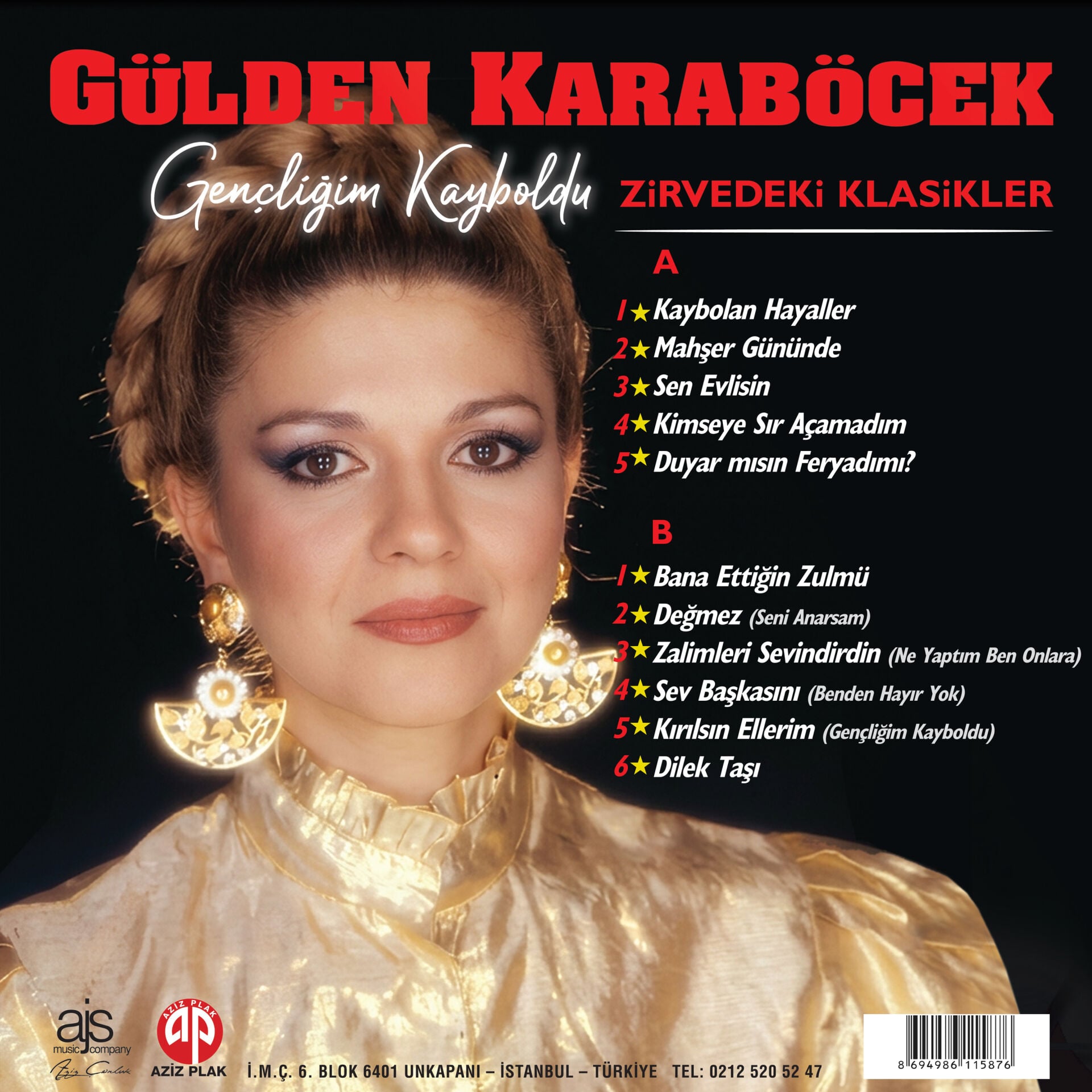 Gülden Karaböcek - Gençliğim Kayboldu / Zirvedeki Klasikler Plak