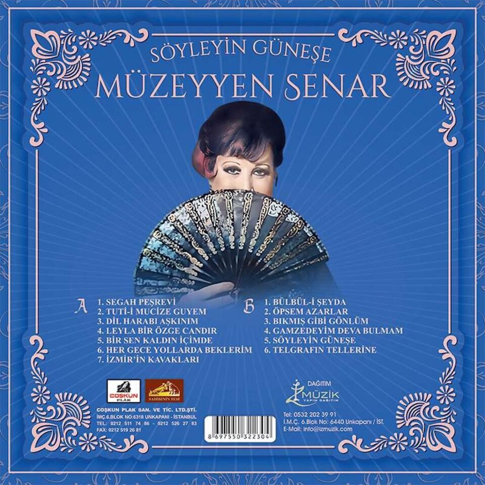 Müzeyyen Senar - Söyleyin Güneşe  Plak