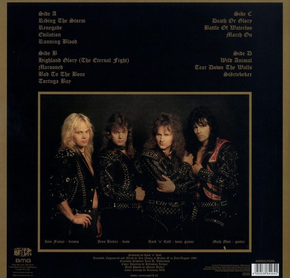 Running Wild - Death Or Glory Grey 2'li Plak