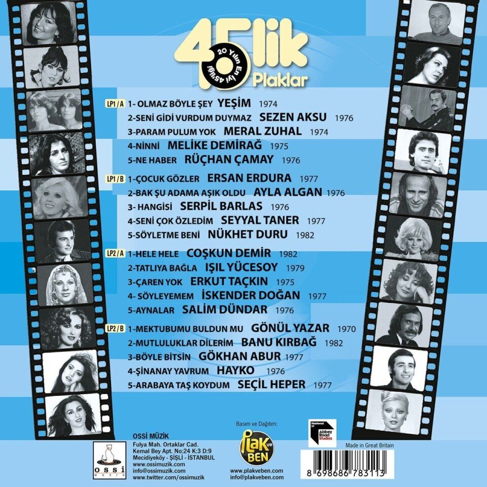 45'lik Plaklar Karma 2'li Plak