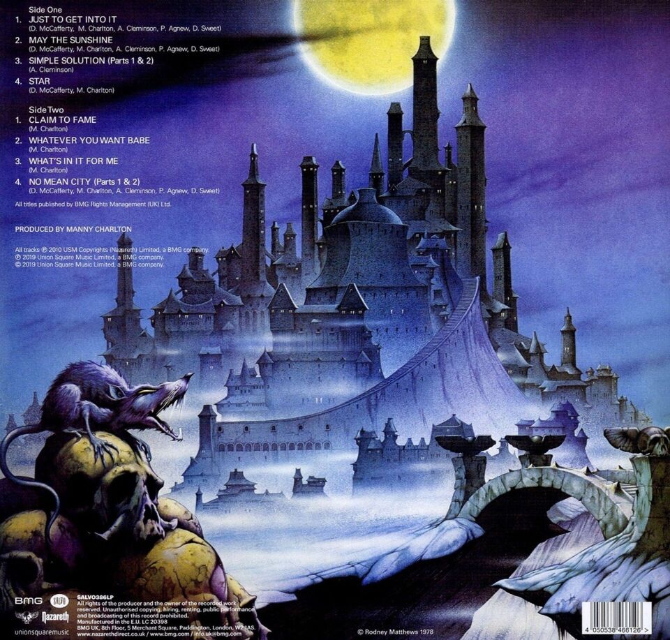 Nazareth - No Mean City Green Plak