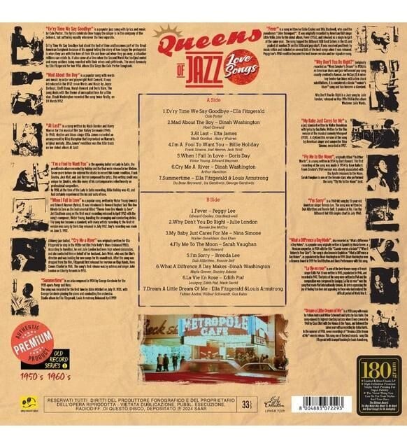 Queens Of Jazz Love Songs Plak