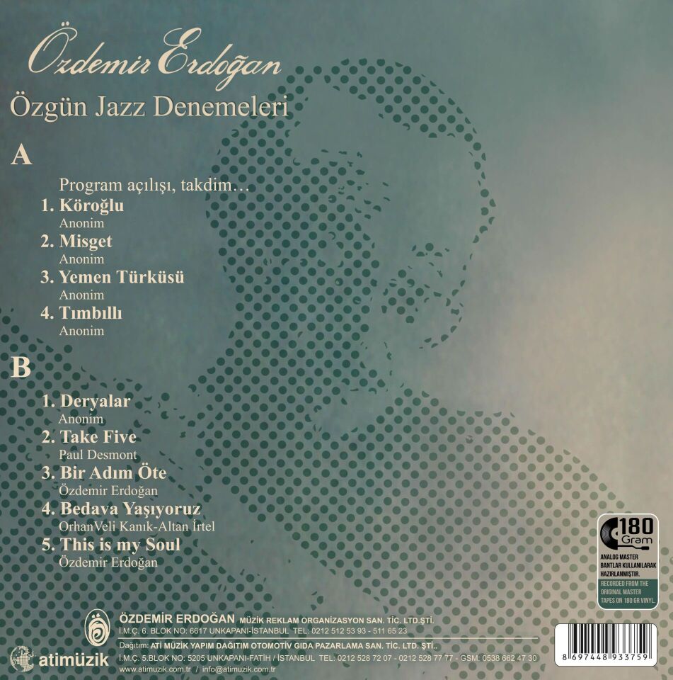 Özdemir Erdoğan - Özgün Jazz Denemeleri Plak