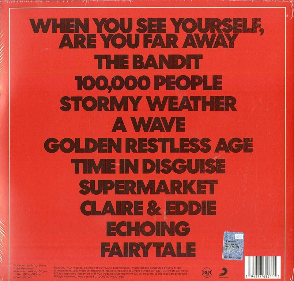 Kings Of Leon – When You See Yourself 2'li Cream Plak