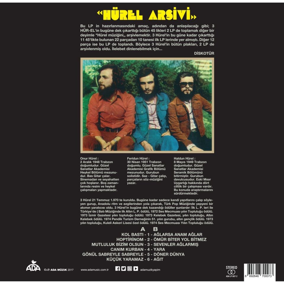 3 Hürel - Hürel Arşivi Sevenler Ağlarmış Plak