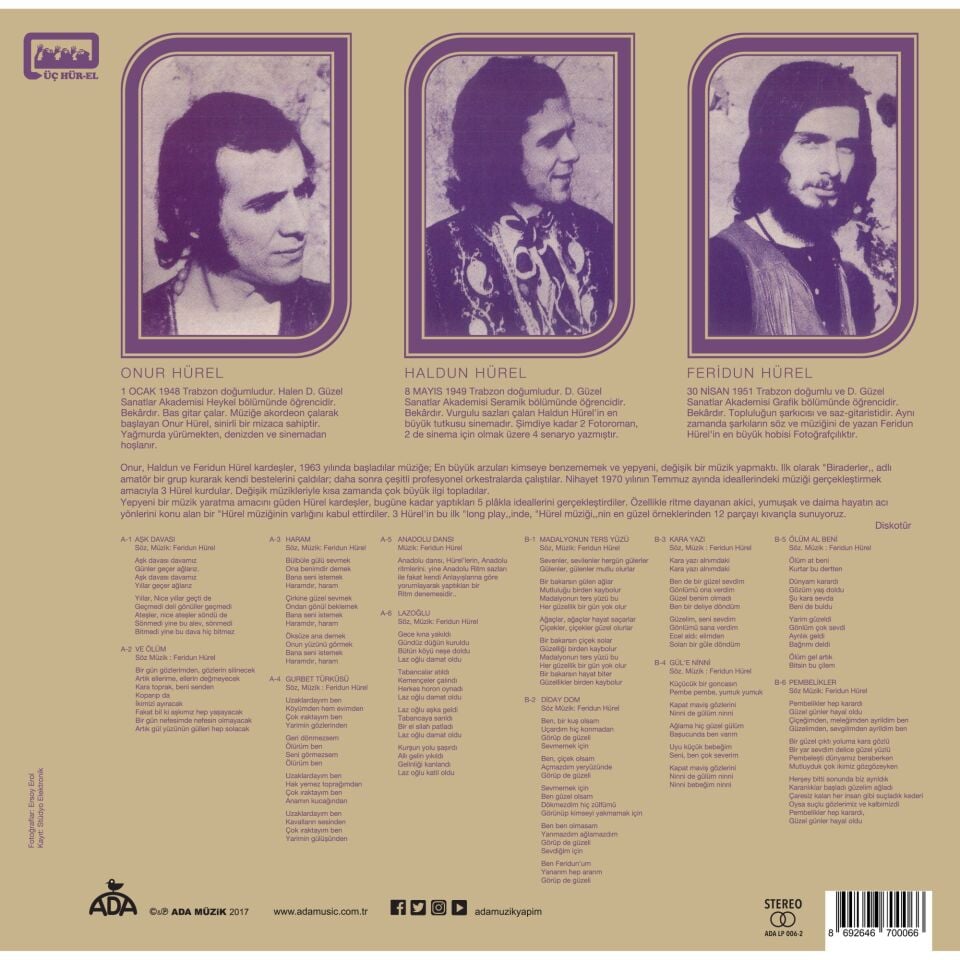 3 Hürel - Volume 1 Plak