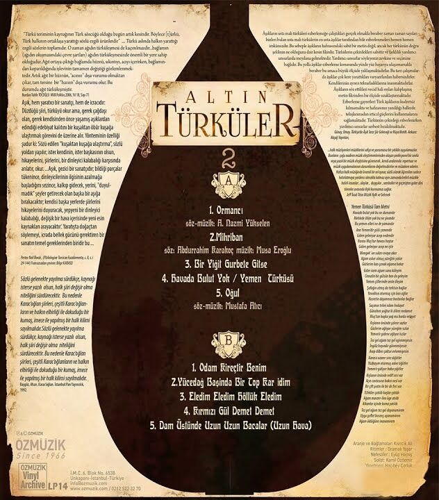 Altın Türküler 2 - Plak
