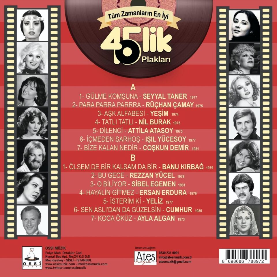 Tüm Zamanların En İyi 45'lik Plakları