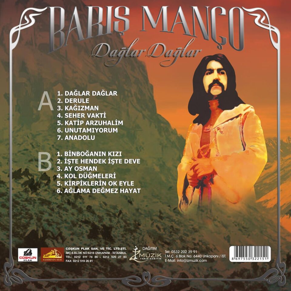 Barış Manço - Dağlar Dağlar Plak