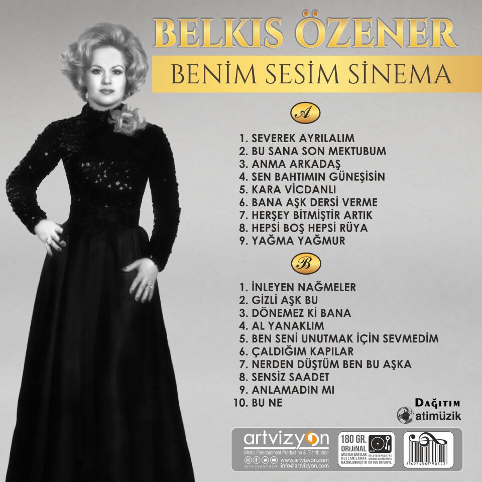 Belkıs Özener - Benim Sesim Sinema  Plak