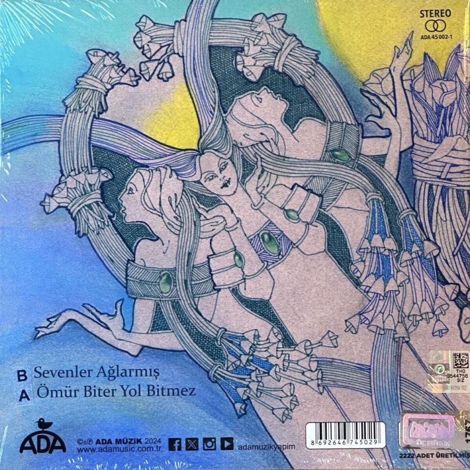 3 Hürel - Sevenler Ağlarmış Resimli 45'lik Plak