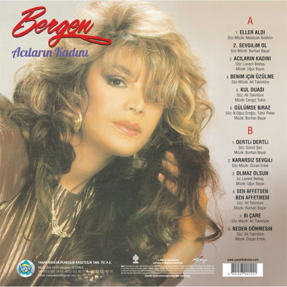 Bergen - Acıların Kadını Renkli Plak