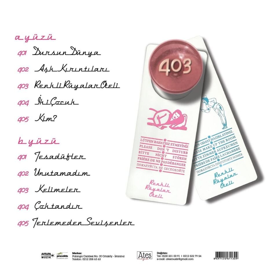 Teoman - Renkli Rüyalar Oteli Plak