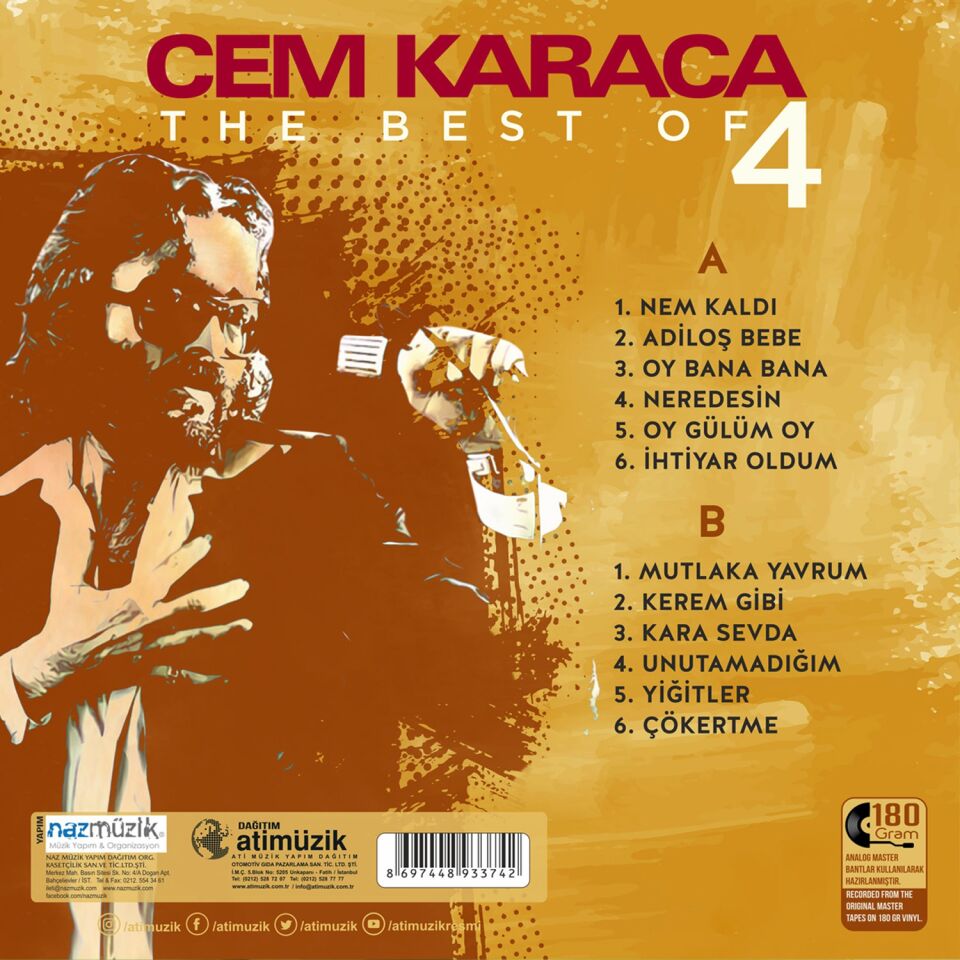Cem Karaca - The Best Of 4 Plak