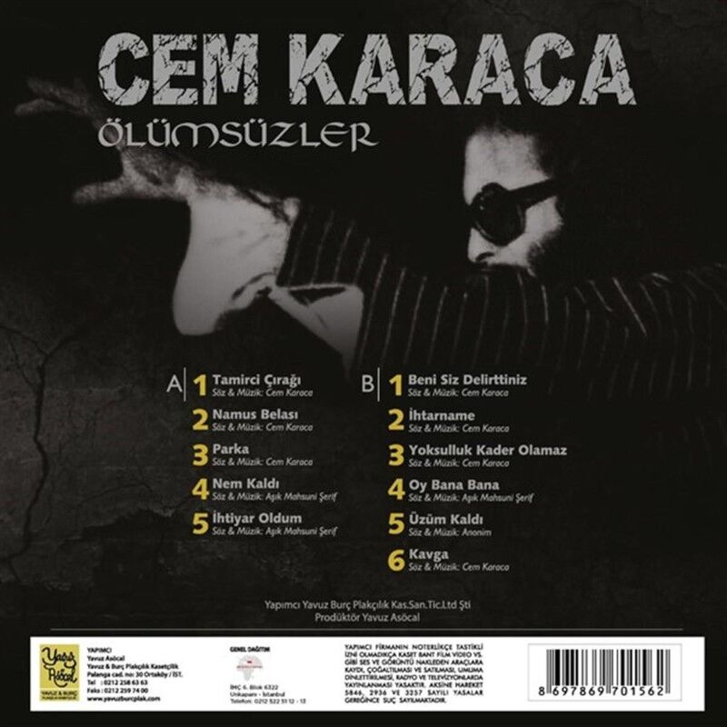 Cem Karaca - Ölümsüzler 1 Plak