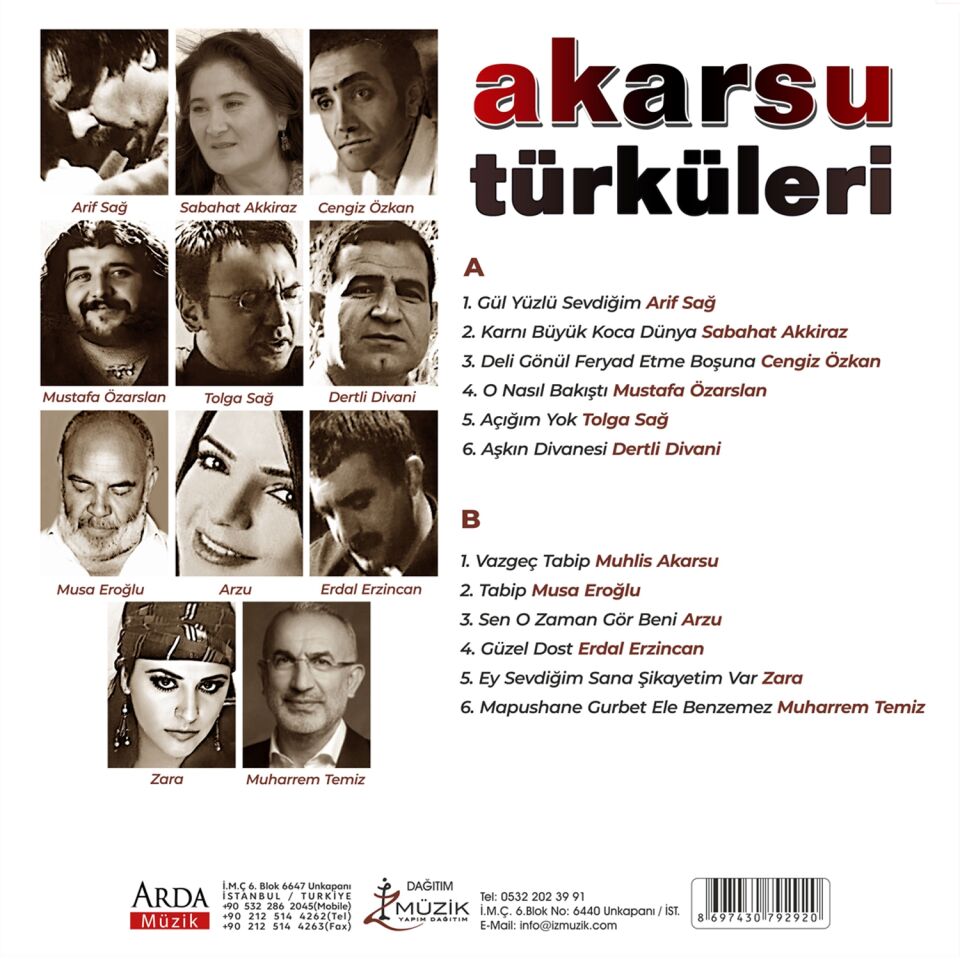 Muhlis Akarsu, Çeşitli Sanatçılar - Akarsu Türküler Plak