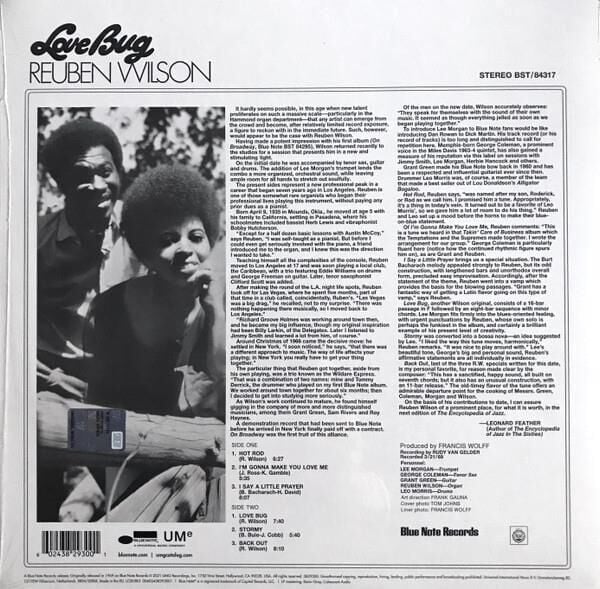Reuben Wilson - Love Bug Plak