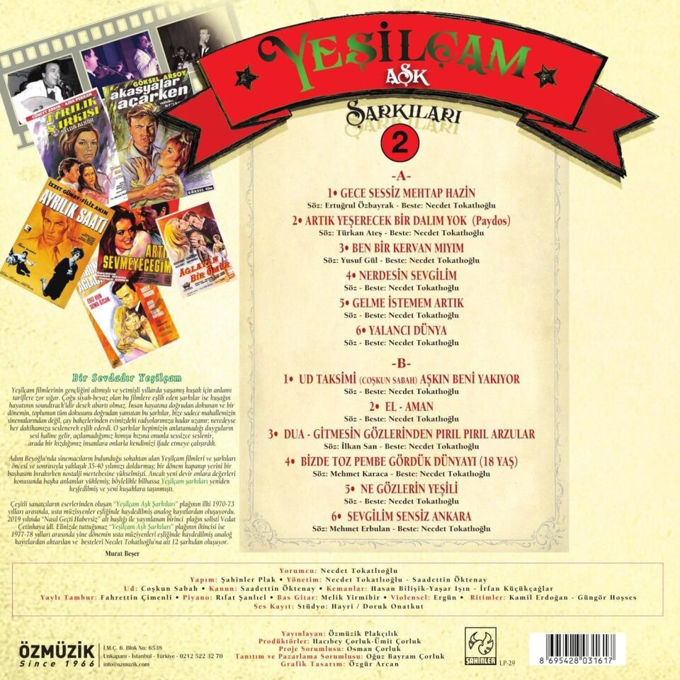 Yeşilçam Şarkıları 2  - Aşk Plak