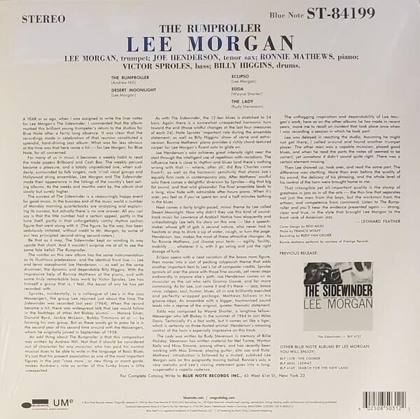 Lee Morgan - The Rumproller Plak