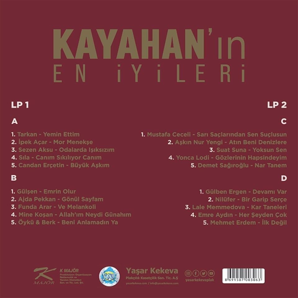 En İyileriyle Kayahan - Çeşitli Sanatçılar 2'li Plak