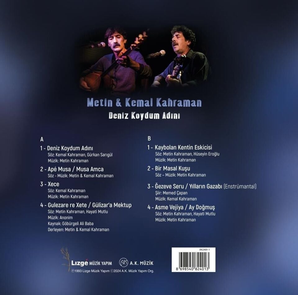 Metin - Kemal Kahraman - Deniz Koydum Adını Plak